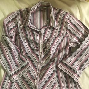 Red hot unique blouse with 3/4 Sleeves